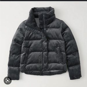 Abercrombie and fitch velvet puffer